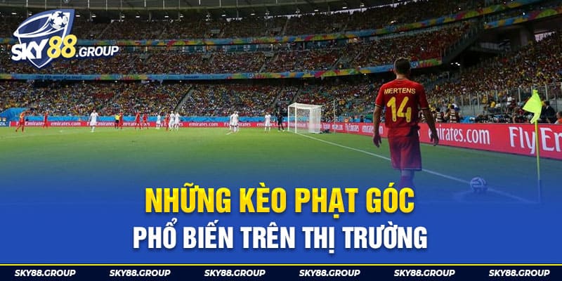 Những kèo phạt góc phổ biến trên thị trường